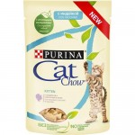 Влажный корм для котят Cat Chow Kitten в желе c индейкой и кабачками 85 г
