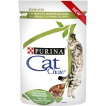 Купить Влажный корм для кошек Cat Chow Sterilised с ягненком и зеленой фасолью 85 г