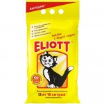 Наполнитель Eliott для кошачьего туалета  глиняный комкующийся 5 кг 10 л
