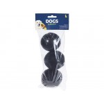 Набор игрушек для собак Мяч резиновый черный D6 3 шт