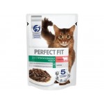Купить Влажный корм для стерилизованных кошек Perfect Fit с говядиной в соусе 75 г