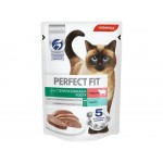 Купить Влажный корм для стерилизованных кошек Perfect Fit паштет с говядиной 75 г