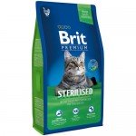 Купить Сухой корм для кошек Brit Premium Sterilised с курицей 1,5 кг